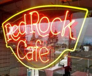 Red Rock Cafe Neon Sign