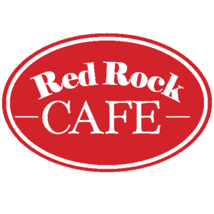 The original red rock cafe in Napa CA logo